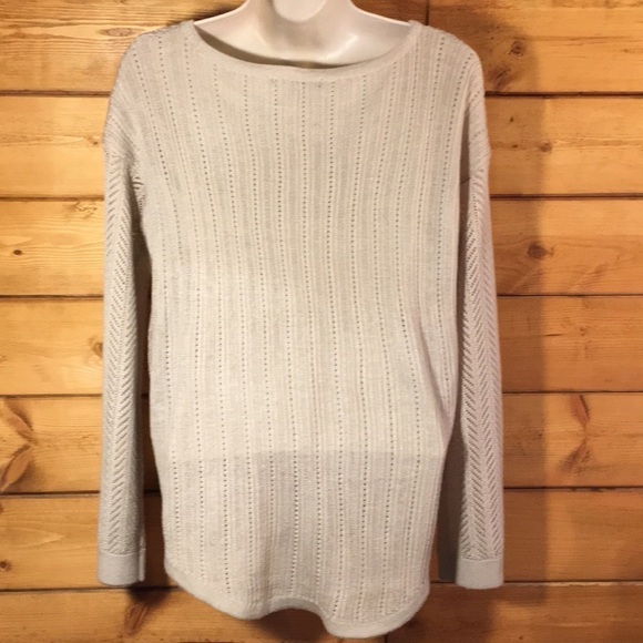 RETRO-ology | Open Weave Mixed Knit Sweater L - Picture 2 of 5